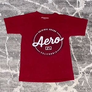 Red Aeropostale Tee Shirt (Size Small Men)